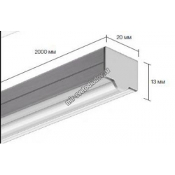 Накладной алюминиевый профиль для светодиодных лент LD profile – 34, 31023